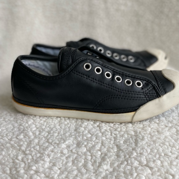 Converse Jack Purcell Unisex Leather Slipon Sneakers - Picture 9 of 16